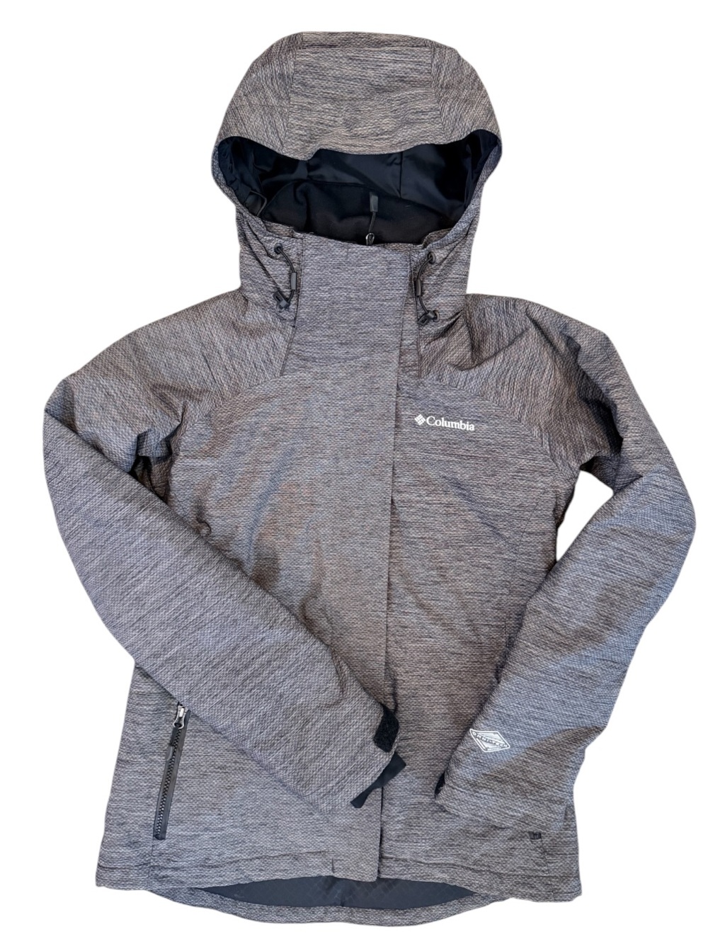 Columbia Women's Heather Gray Hooded Ski Jacket